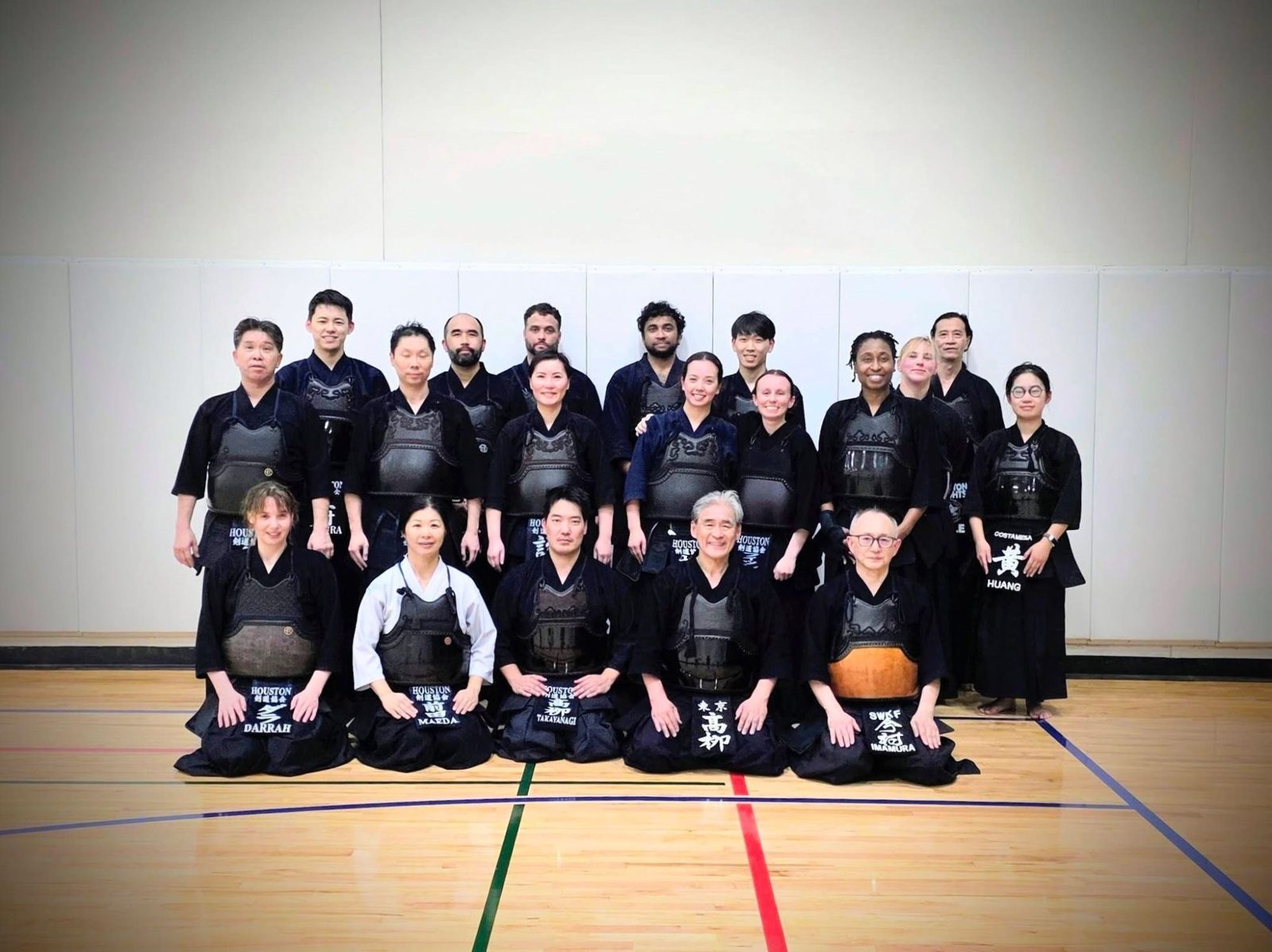 Group photo at Houston Kendo Kyokai